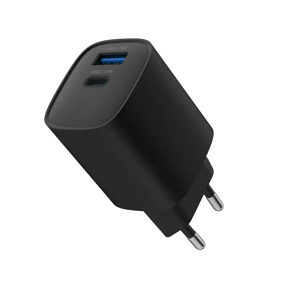 Cargador de Pared 45W Power Delivery – Dual USB-C + USB 4