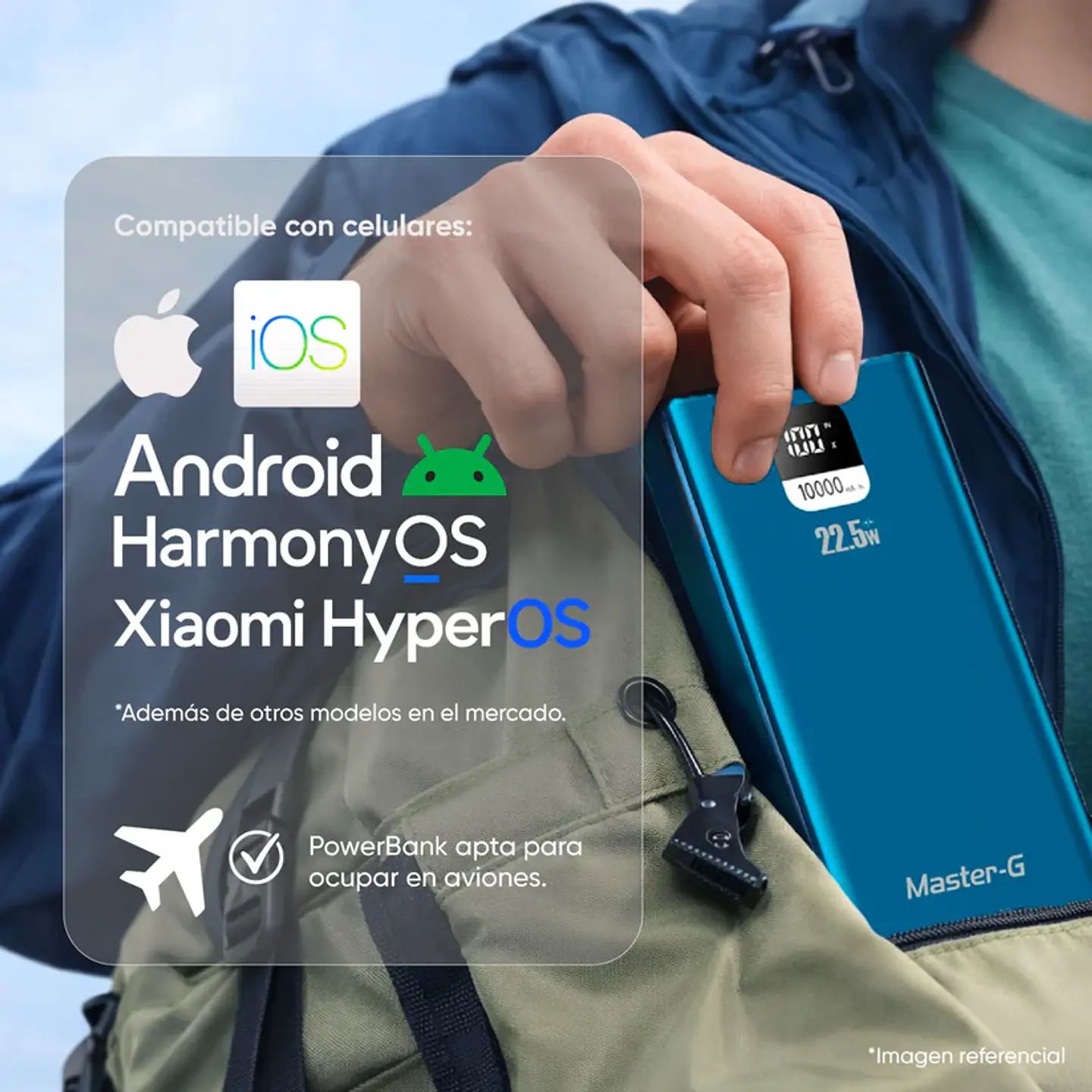 Cargador Portátil 10.000 mAh 22.5W Power Delivery – Display LCD + 3 Puertos 6