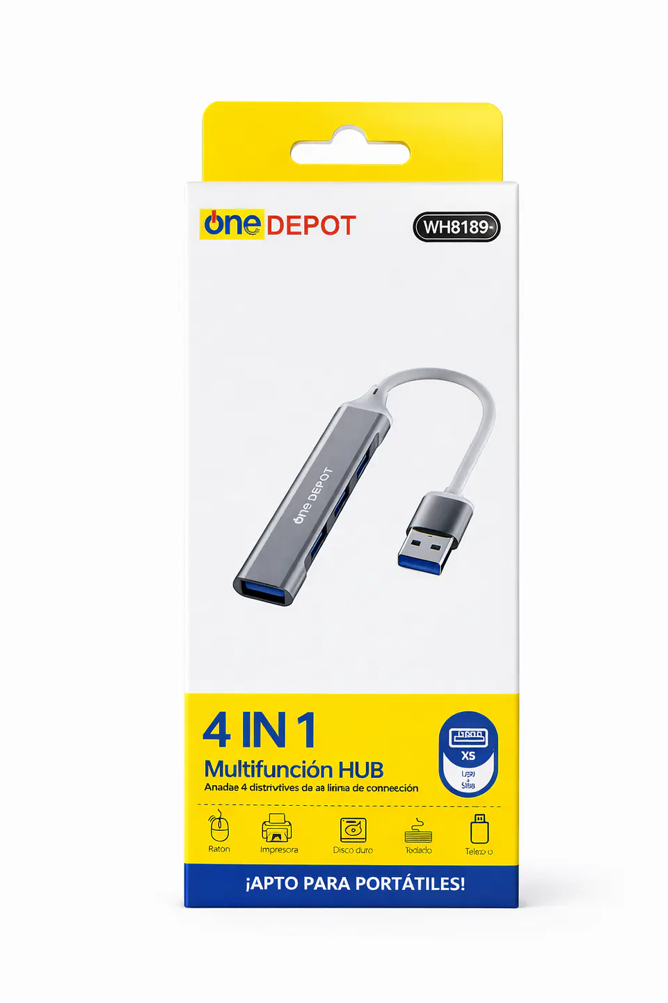 Hub USB 4 en 1 – One Depot 3