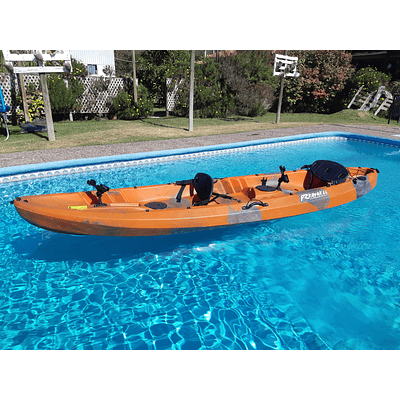 Kayak Pucón + respaldos y portacañas centrales
