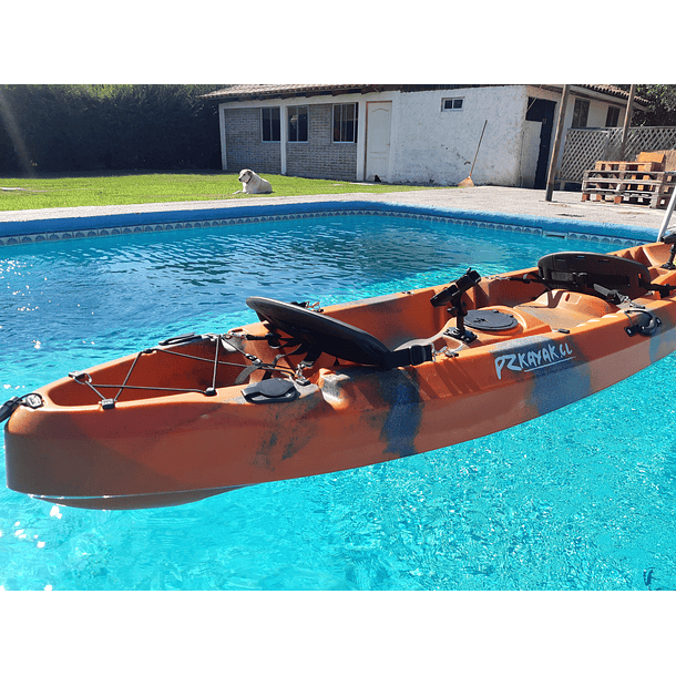 Kayak Pucón + respaldos y portacañas centrales 4