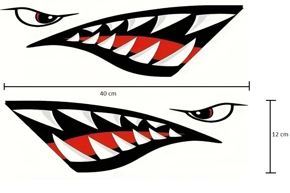 Sticker para Kayak Tiburon  1