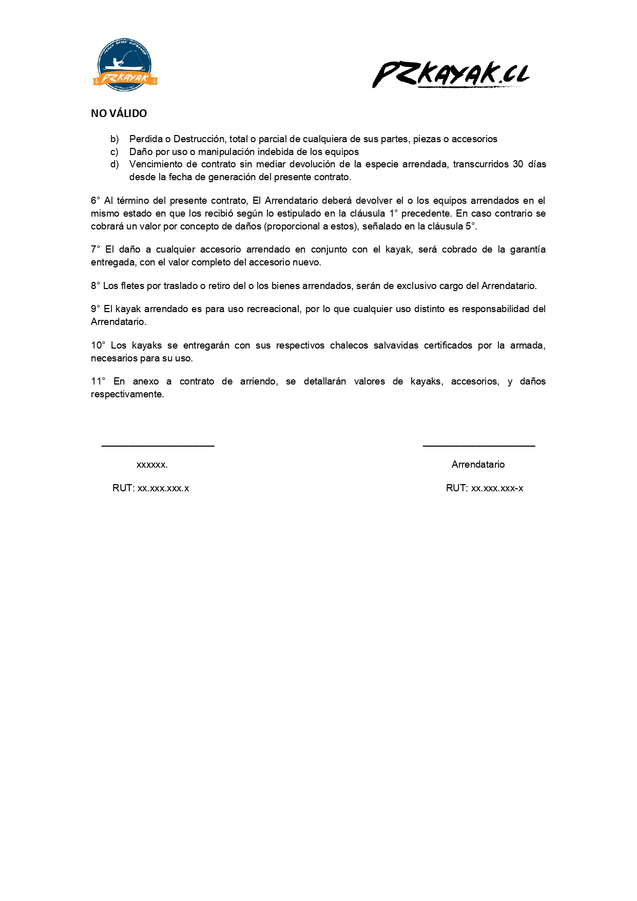 Kayak Bucalemu Arriendo 6