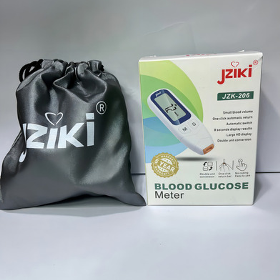 Medidor De Glucosa Jziki Precisión Y Facilidad Al Instante Blanco 3