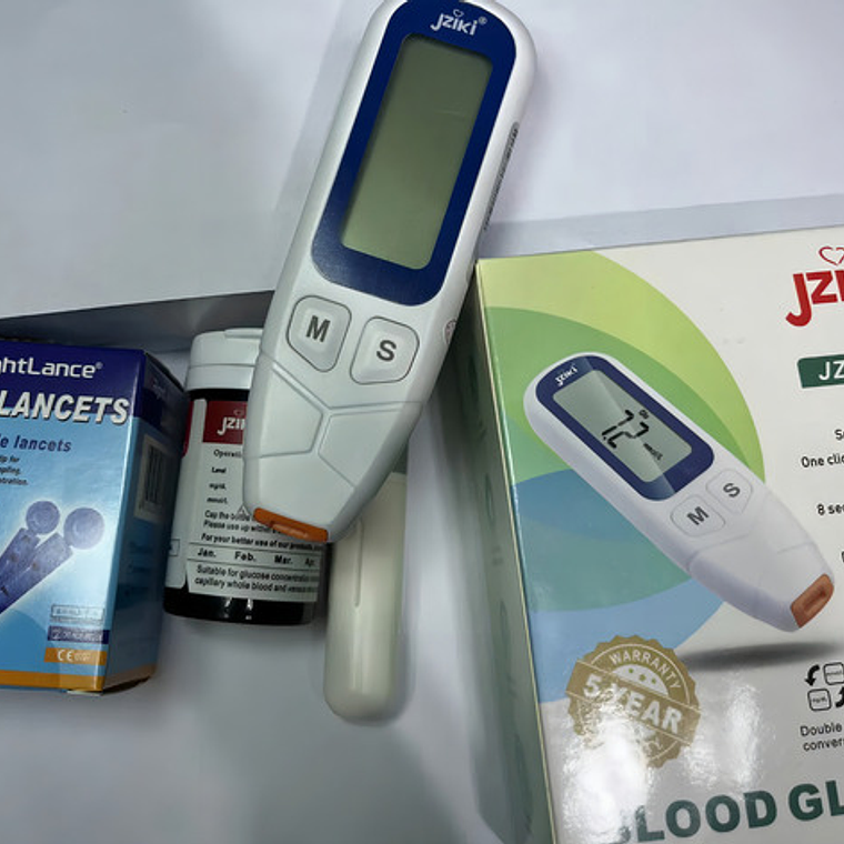 Medidor De Glucosa Jziki Precisión Y Facilidad Al Instante Blanco 4