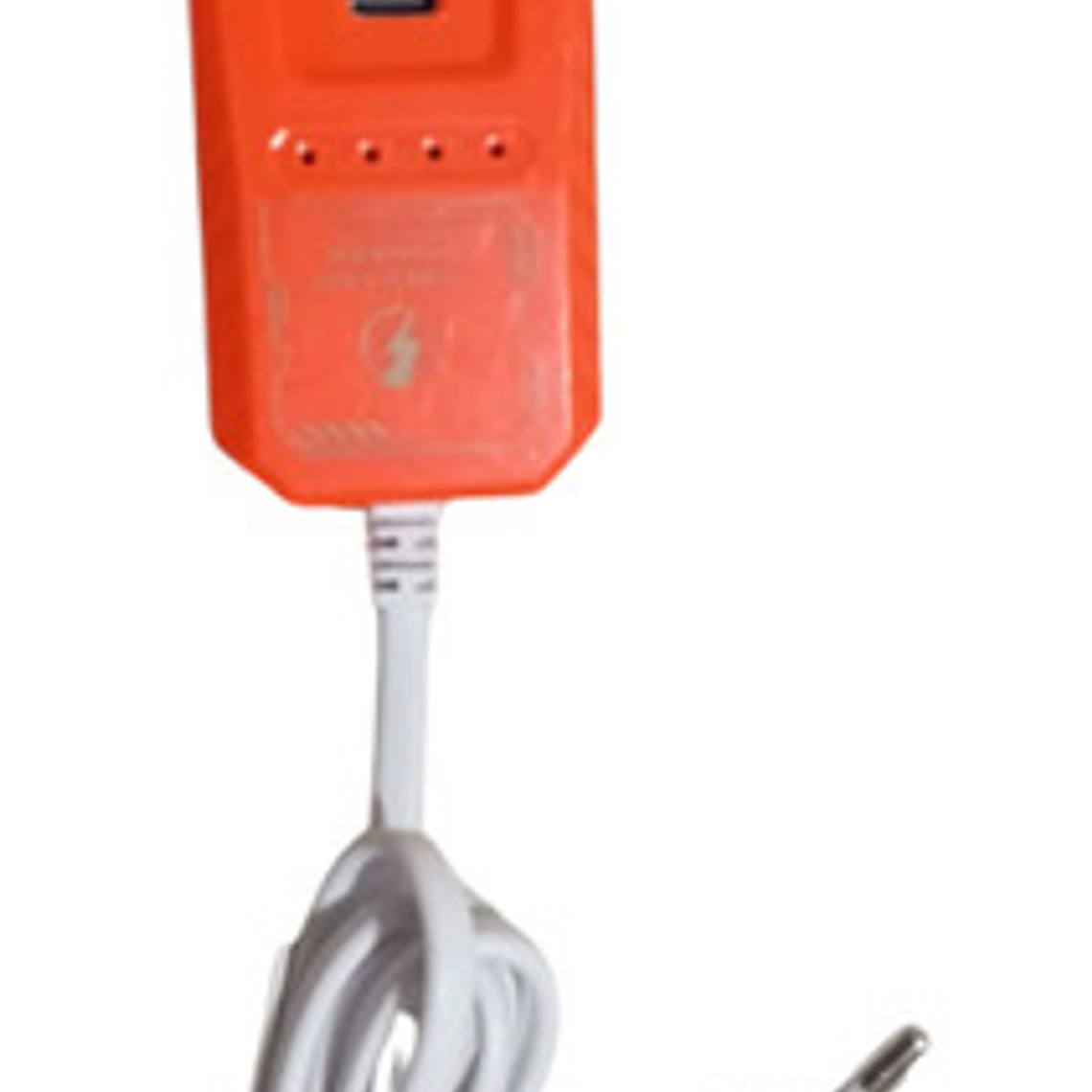 Rack Cargador Genérica 2 Usb Y 2 Tipo C - Color Naranja 1