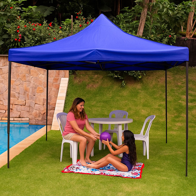 Toldo 3x3 Eoland Impermeable Plegable Sombreadora Retractil Manual Toldo Araña Vela Vertical Terraza 7