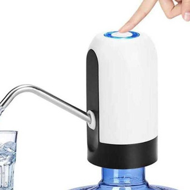Dispensador De Agua Automatico Recargable Usb Color Blanco 4