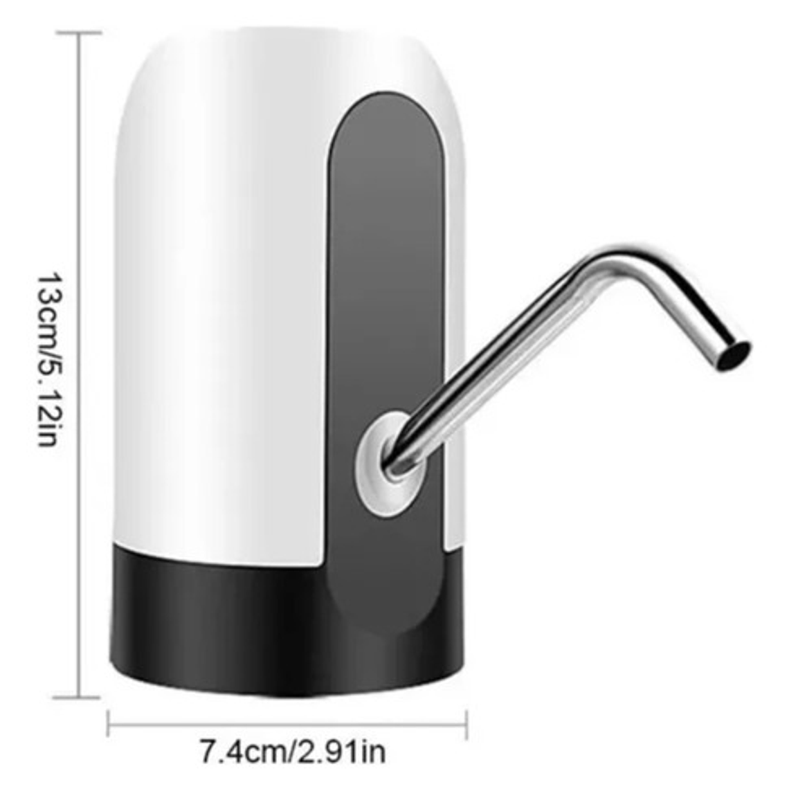 Dispensador De Agua Automatico Recargable Usb Color Blanco 8