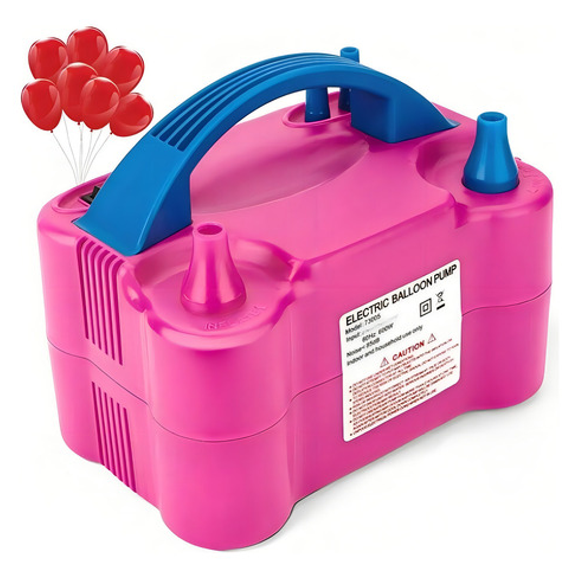 Inflador De Globos Bombas Eléctrico 2 Inyectores Fiestas 1