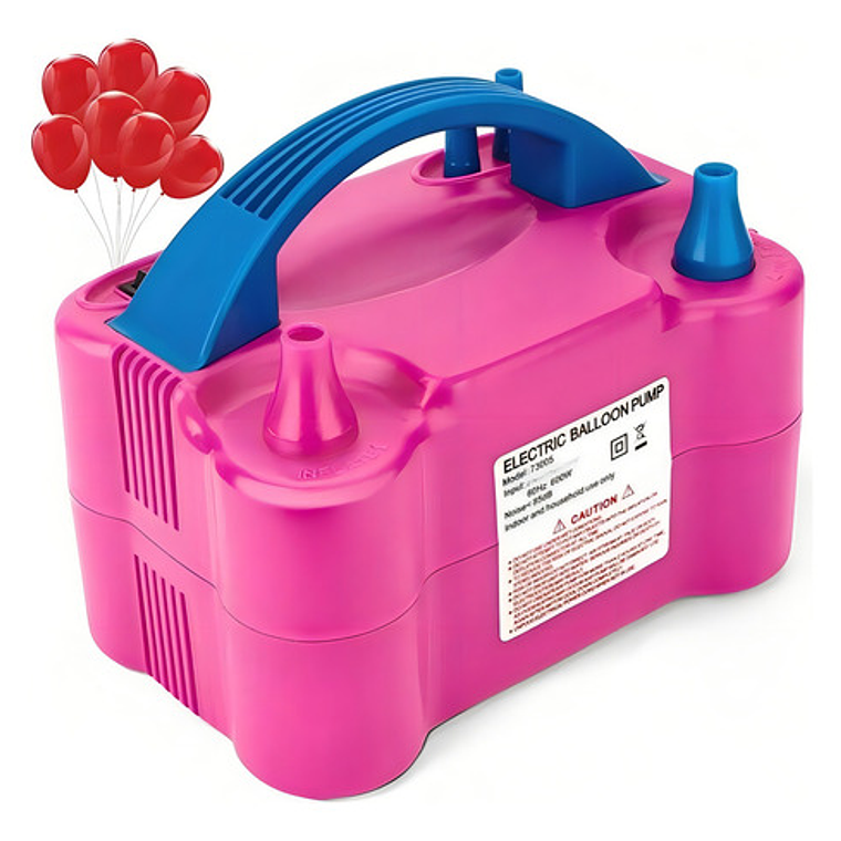 Inflador De Globos Bombas Eléctrico 2 Inyectores Fiestas 1