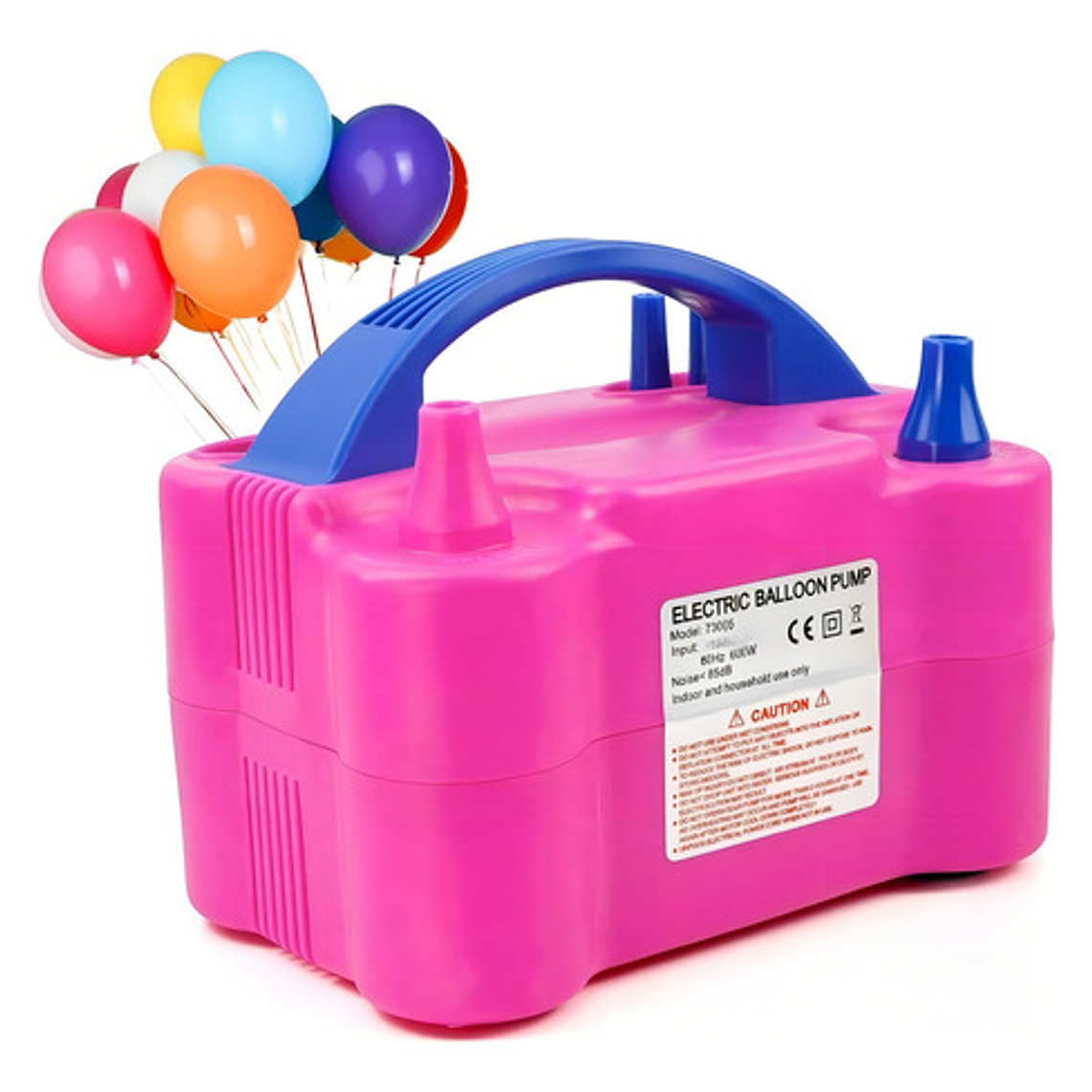 Inflador De Globos Bombas Eléctrico 2 Inyectores Fiestas 5