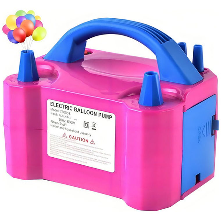 Inflador De Globos Bombas Eléctrico 2 Inyectores Fiestas 7