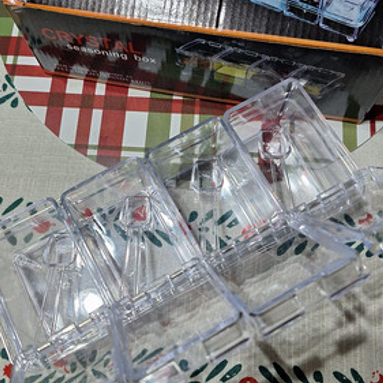 Set Caja Con 4 Recipiente Condimentos 2