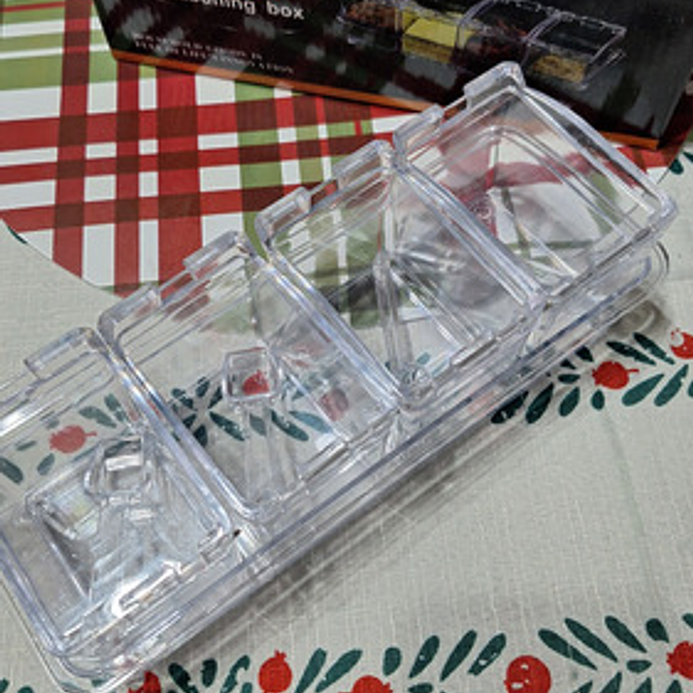 Set Caja Con 4 Recipiente Condimentos 3