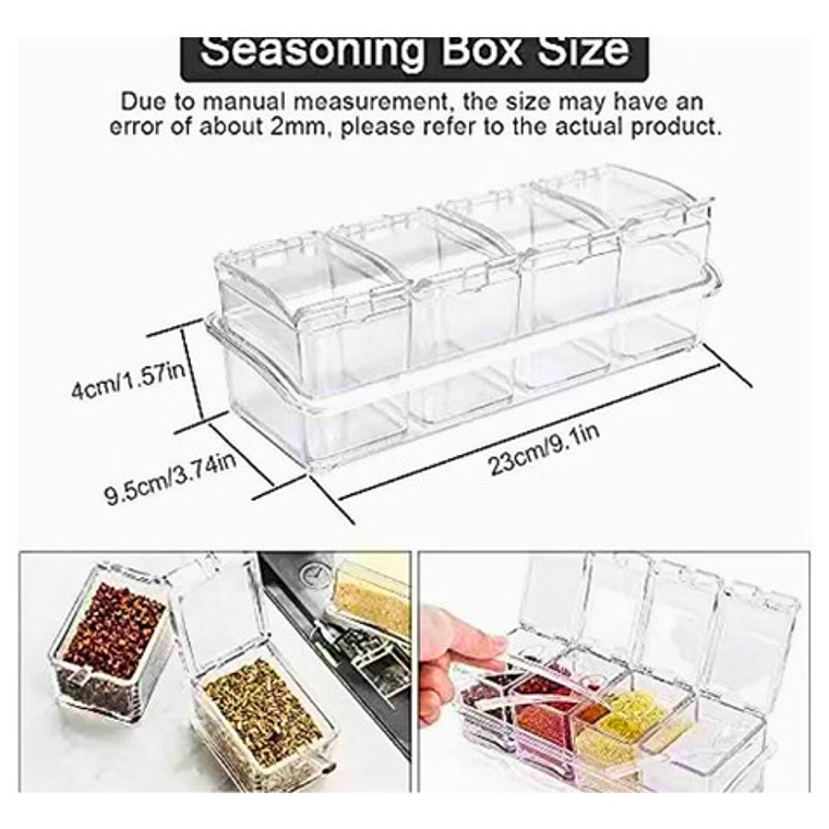 Set Caja Con 4 Recipiente Condimentos 4