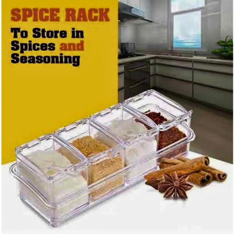 Set Caja Con 4 Recipiente Condimentos 5