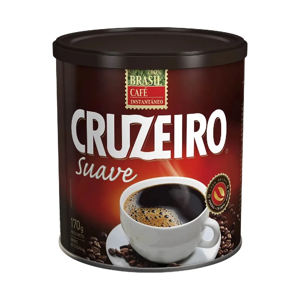 Café Cruzeiro suave, lata 170 g 