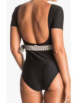 Traje de Baño de Una Pieza de Manga Corta Poetic Mexic'  