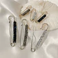 Fashion Crystal Brooches for Women Waist Buckle Fixed Strap Charm Safety Lapel Pins Cardigan Scarf Buckle Badge Accessories - Thumbnail 1
