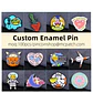 Custom Enamel Pin Diy Brooch Pin Make Anime Metal Coin On Backpack Personalized Women's Brooch On Clothes Decor Accessories - Thumbnail 1