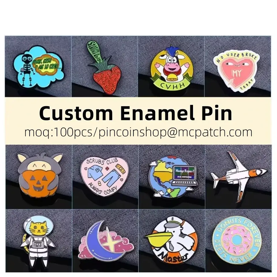 Custom Enamel Pin Diy Brooch Pin Make Anime Metal Coin On Backpack Personalized Women's Brooch On Clothes Decor Accessories 1