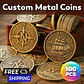 Custom Metal Coins Personalized 3D Metal Zinc Alloy Challenge Coins Diy Gold Silver Souvenir Coins Custom Commemorative Coins - Thumbnail 1
