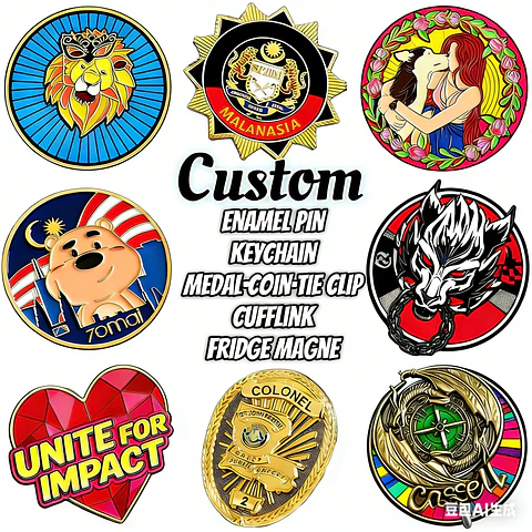 Custom Enamel Pin Personalized Metal Lapel Pin Soft Hard Enamel Brooch Logo Enamel Badge Wholesale MOQ 100PCS