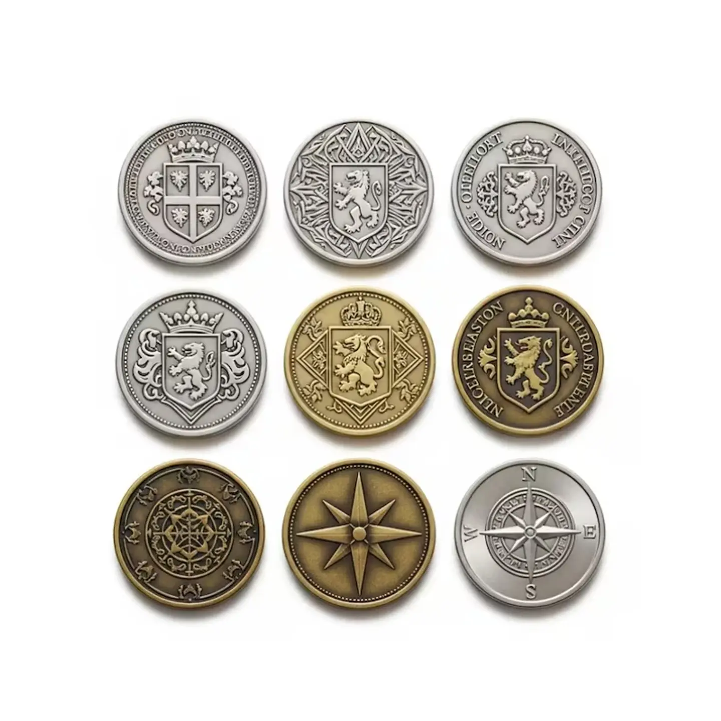 Custom Metal Coins Personalized 3D Metal Zinc Alloy Challenge Coins Diy Gold Silver Souvenir Coins Custom Commemorative Coins 3