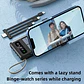Solar Power Bank 500000mAh Fast Charging Powerbank High Capacity Portable Mobile Power Flashlight Built in 4 Cables Battery - Thumbnail 3