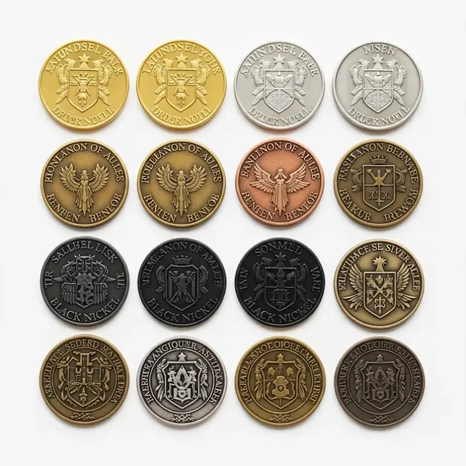 Custom Metal Coins Personalized 3D Metal Zinc Alloy Challenge Coins Diy Gold Silver Souvenir Coins Custom Commemorative Coins 5