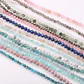 Small Beads Natural Stone Beads Tourmaline Sapphir 2,3,4,5mm Section Loose Beads for Jewelry Making Necklace DIY Bracelet (36cm) - Thumbnail 3