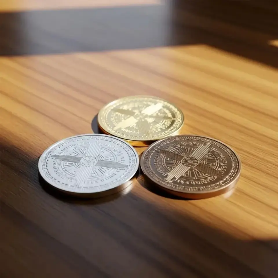 Custom Metal Coins Personalized 3D Metal Zinc Alloy Challenge Coins Diy Gold Silver Souvenir Coins Custom Commemorative Coins 6