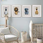 Giraffe, Lions, Elephant Canvas Wall Art,  Animal Poster Prints Picture No Frame Bedroom Nursery Kids Room Decor for Boy Girl - Thumbnail 1