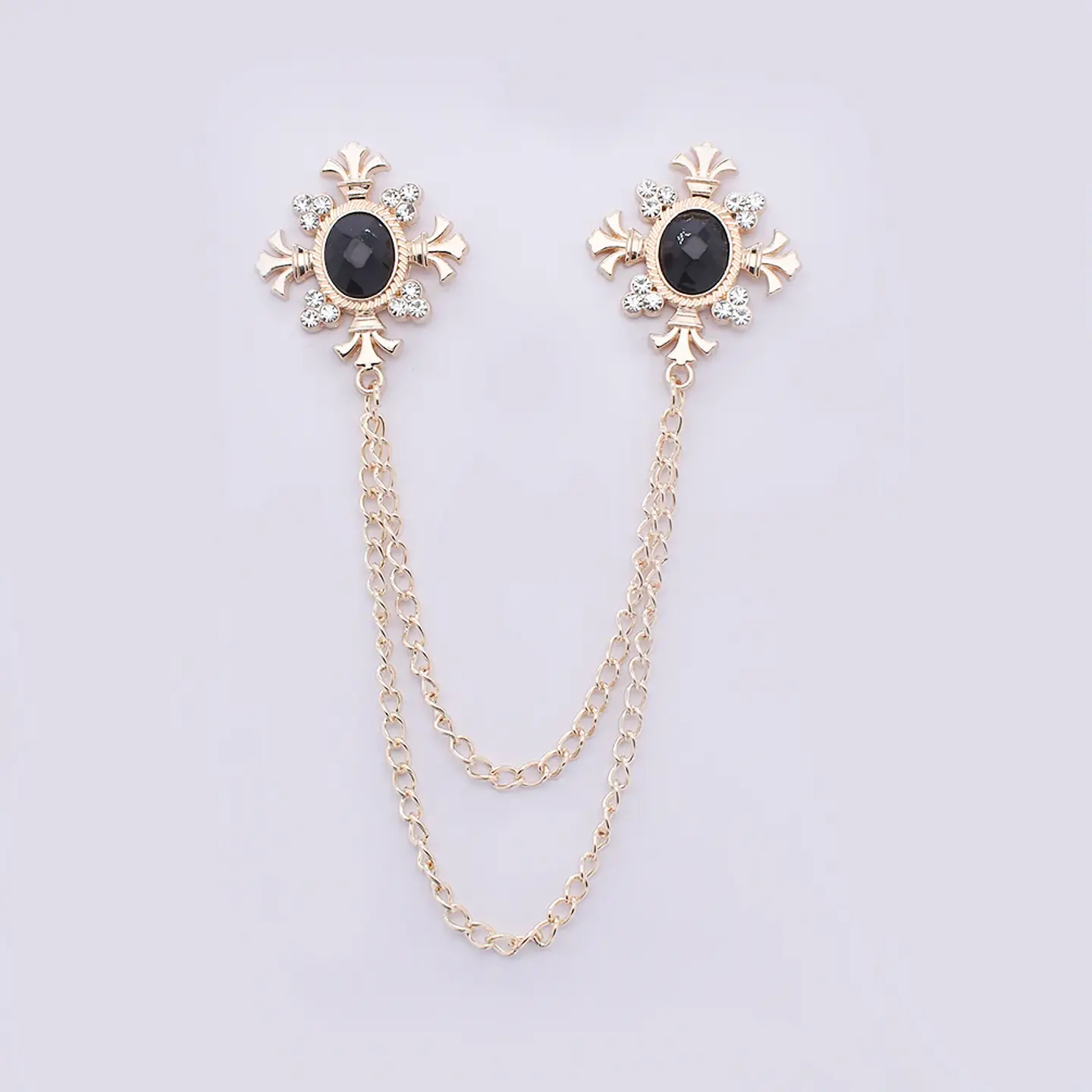 Fashion Crystal Brooches for Women Waist Buckle Fixed Strap Charm Safety Lapel Pins Cardigan Scarf Buckle Badge Accessories 6