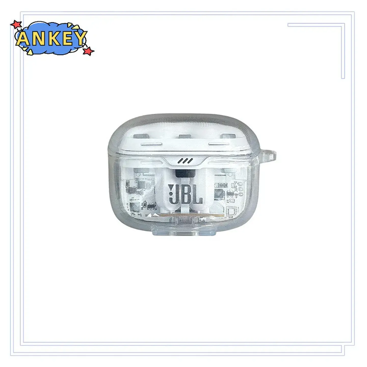 for JBL Tune Beam 2 Case Protective Transparent Clear TPU Covers JBL Tune Buds 2 Bluetooth Earphone with Nylon lanyard 10