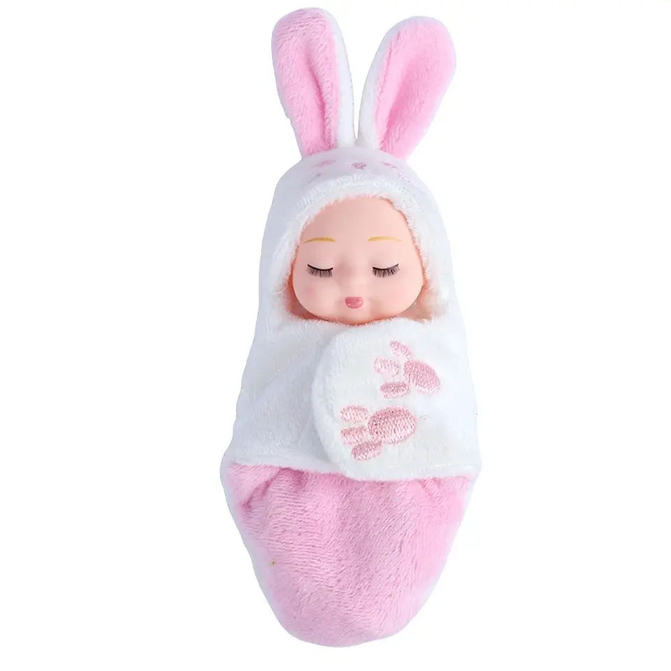 Cute Reborn Doll Mini Sleeping Baby With Clothes Accessories Simulated Animal Series Movable Doll Children's Toy Birthday Gift 12