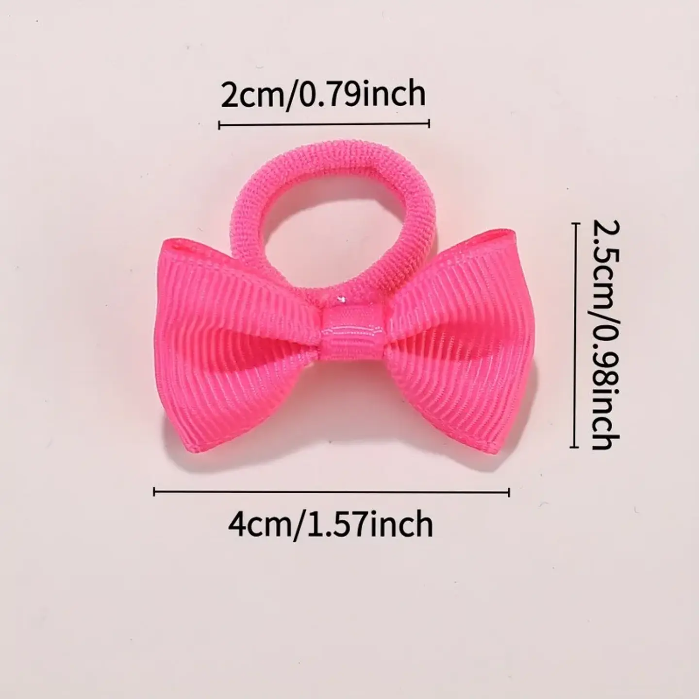 10/20/30/40pcs Cute Bow Elastic Non-slip Hair Ties | Suitable for All Occasions: Festive Photography, Fun Soft Hair Accessories 5