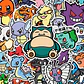 56PCS Cute Anime Pokemon Stickers Cartoon Pikachu Sealing Decoration DIY Laptop Decals Graffiti Sticker Reward Gift Kid Toy - Thumbnail 1