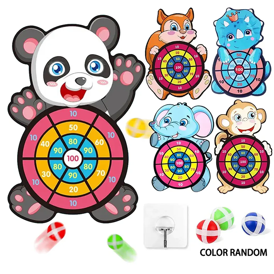 Montessori Dart Board Target Sports Game Toys For Children 4 To 6 Years Old Outdoor Toy Child Indoor Girls Sticky Ball Boys Gift 1