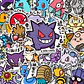 56PCS Cute Anime Pokemon Stickers Cartoon Pikachu Sealing Decoration DIY Laptop Decals Graffiti Sticker Reward Gift Kid Toy - Thumbnail 2