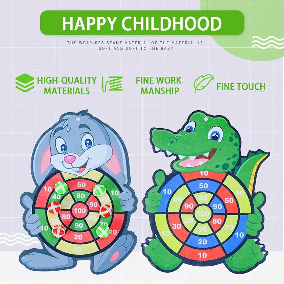 Montessori Dart Board Target Sports Game Toys For Children 4 To 6 Years Old Outdoor Toy Child Indoor Girls Sticky Ball Boys Gift 4