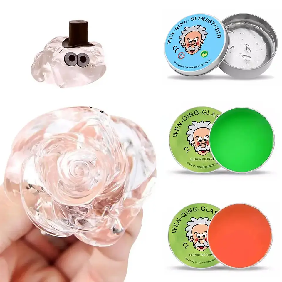 Non-newtonian Liquid Decompression Toy Transparent Liquid Glass DIY Handmade Fun Stress Relieving Non Stick Children Gifts 2