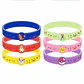 12pcs Pokemon Bracelet Anime Pikachu Charmander Children Cartoon Silicone Wristband Bracelets Party  Accessoires Cosplay Gifts - Thumbnail 6