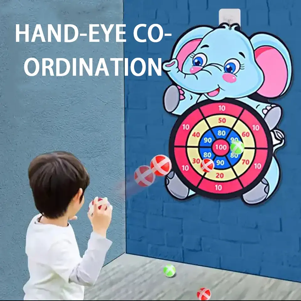Montessori Dart Board Target Sports Game Toys For Children 4 To 6 Years Old Outdoor Toy Child Indoor Girls Sticky Ball Boys Gift 6