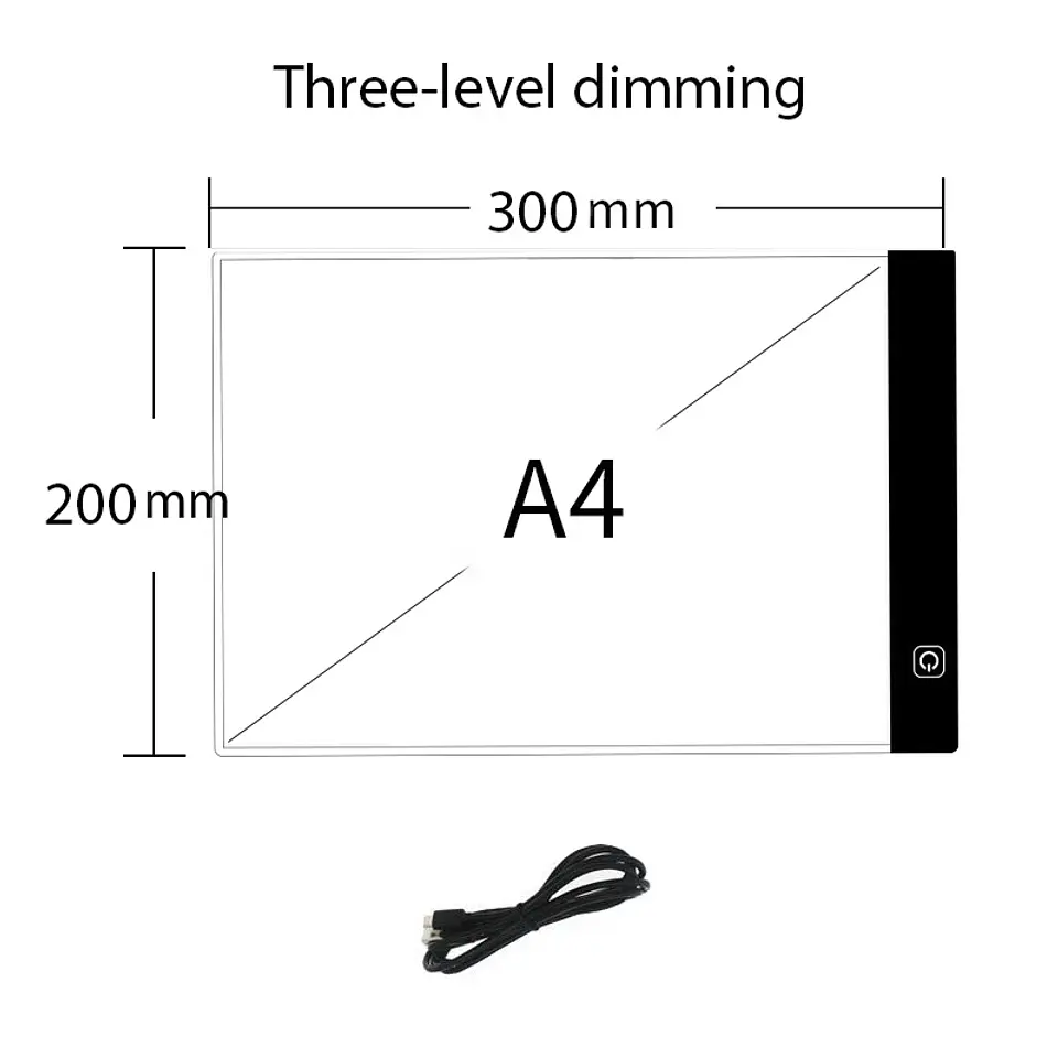 3 Level Dimmable Led Drawing Copy Pad Board for Baby Toy A4 Creativity Painting Educational Toys for Children Gifts 7