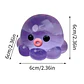 Octopus Squeeze Fidget Toy Rubber Clear Crystal Octopus Hand Relax Toy Homemade Bubble Hairstyle Game For Kids Adults Pinch Toy - Thumbnail 2
