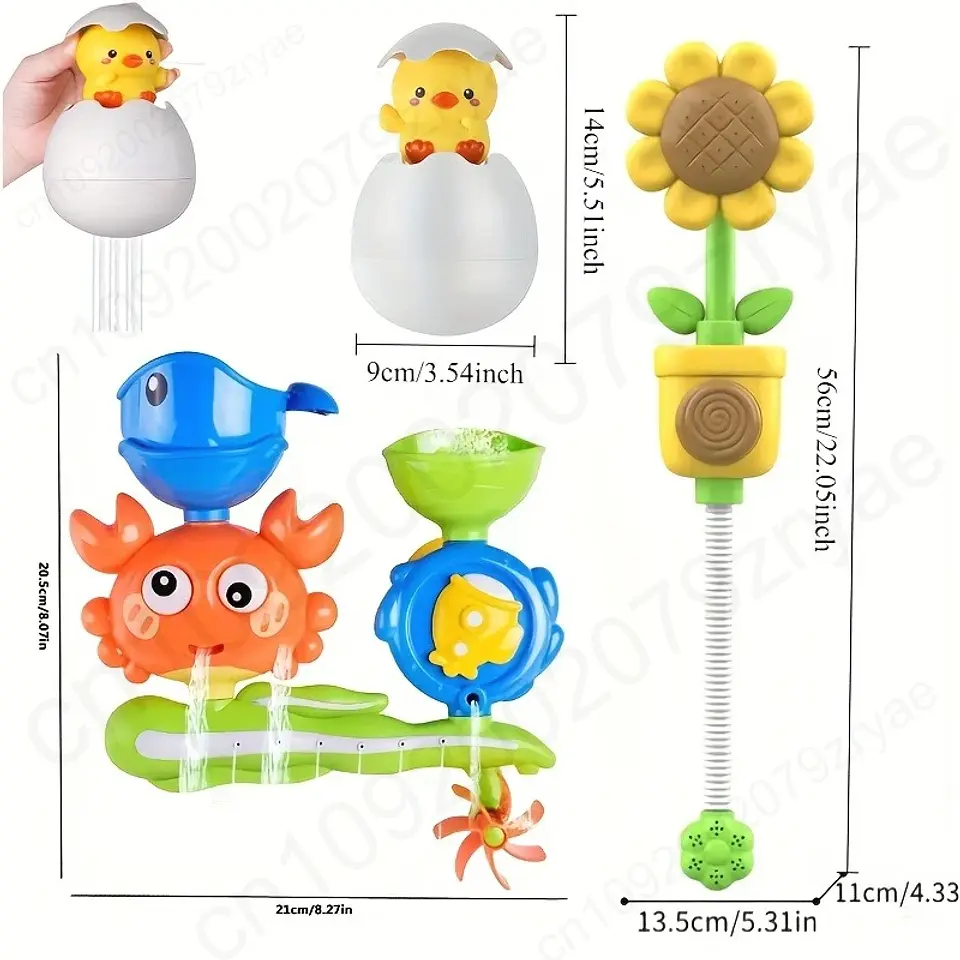 Interactive Suction Cup Bath Toy Set for Youngsters，Ideal for Youngsters and Schoolers, Perfect Gift for Halloween, Christmas 2