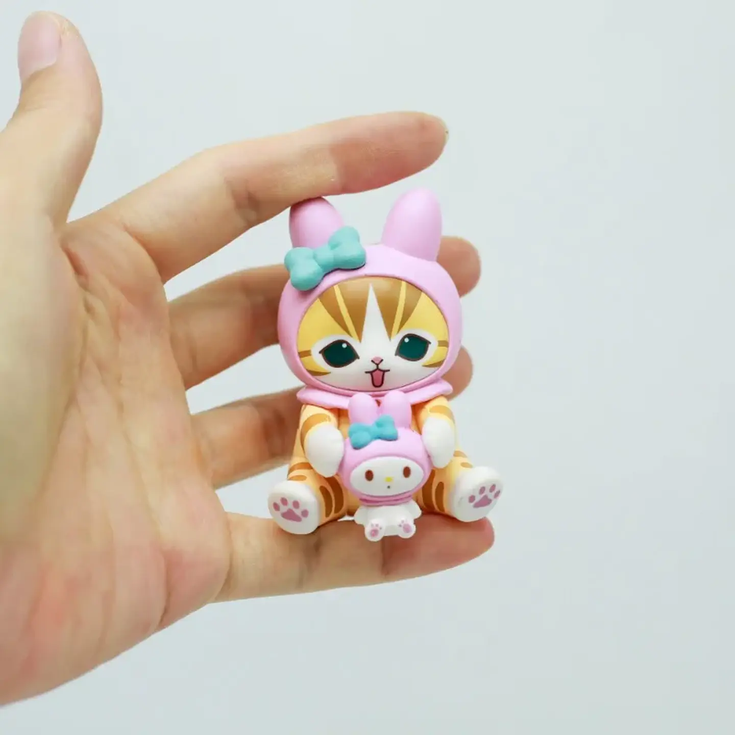 Mofusands Cats Blind Box Toys Sanrio Character Cartoon Melody Mystery Pudding Dog COS Dress Up Cute Cat Doll Toys Kids Gifts 6