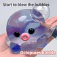 Octopus Squeeze Fidget Toy Rubber Clear Crystal Octopus Hand Relax Toy Homemade Bubble Hairstyle Game For Kids Adults Pinch Toy - Thumbnail 4